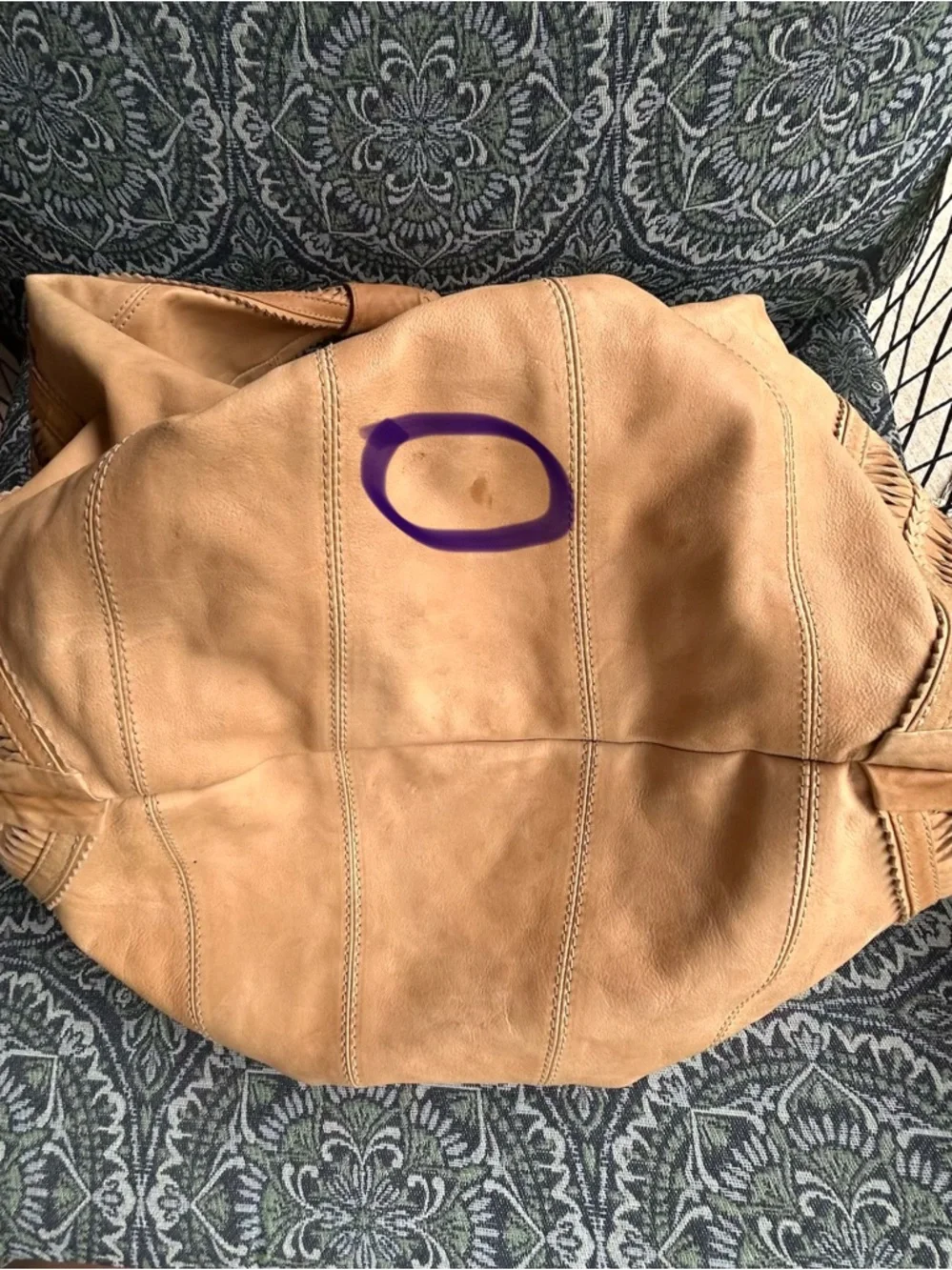 Eske Anthropologie Cultivar Leather Hobo Bag in Sand